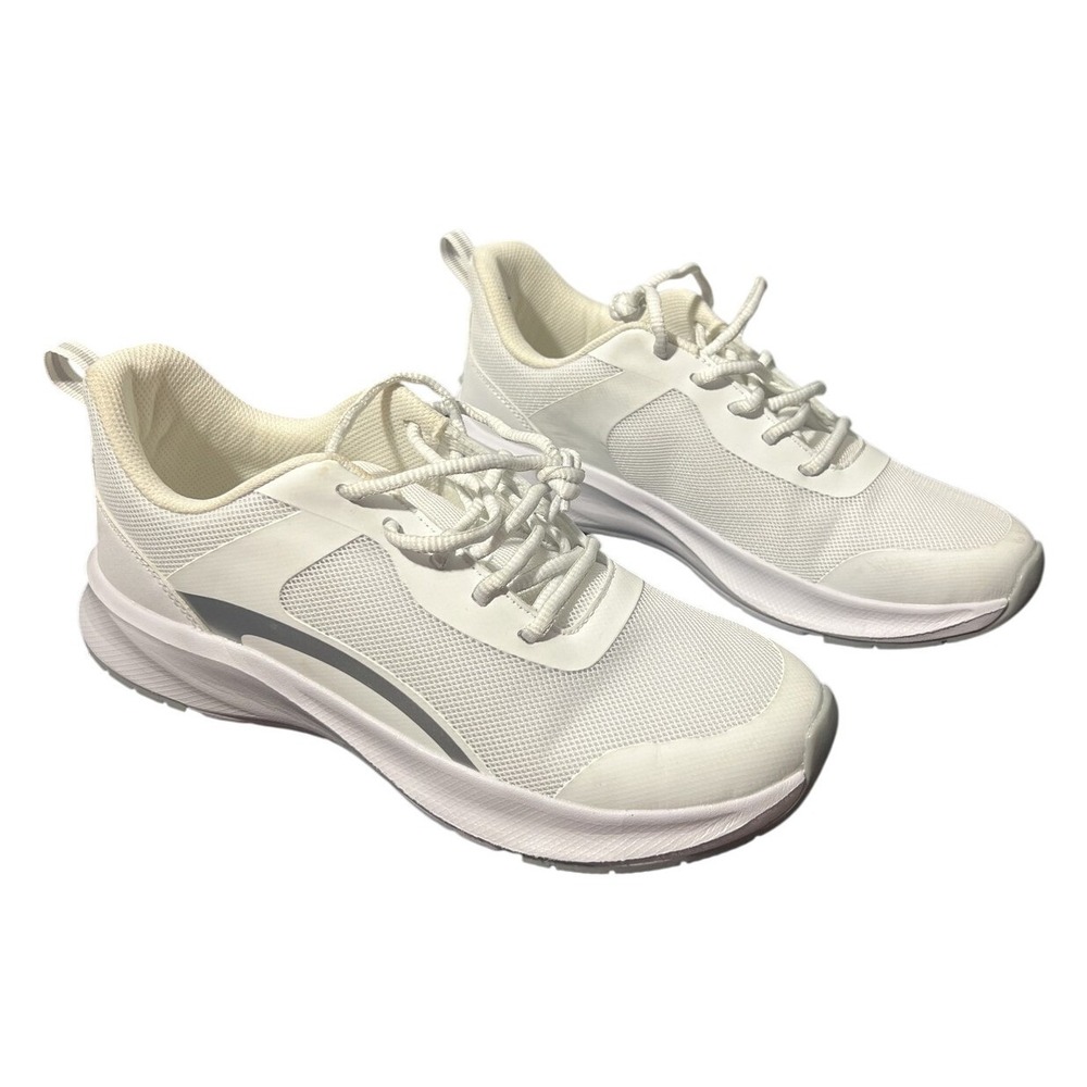 Athletic Works Women's White Mesh Running Training Shoes US Size 10 Odor Control